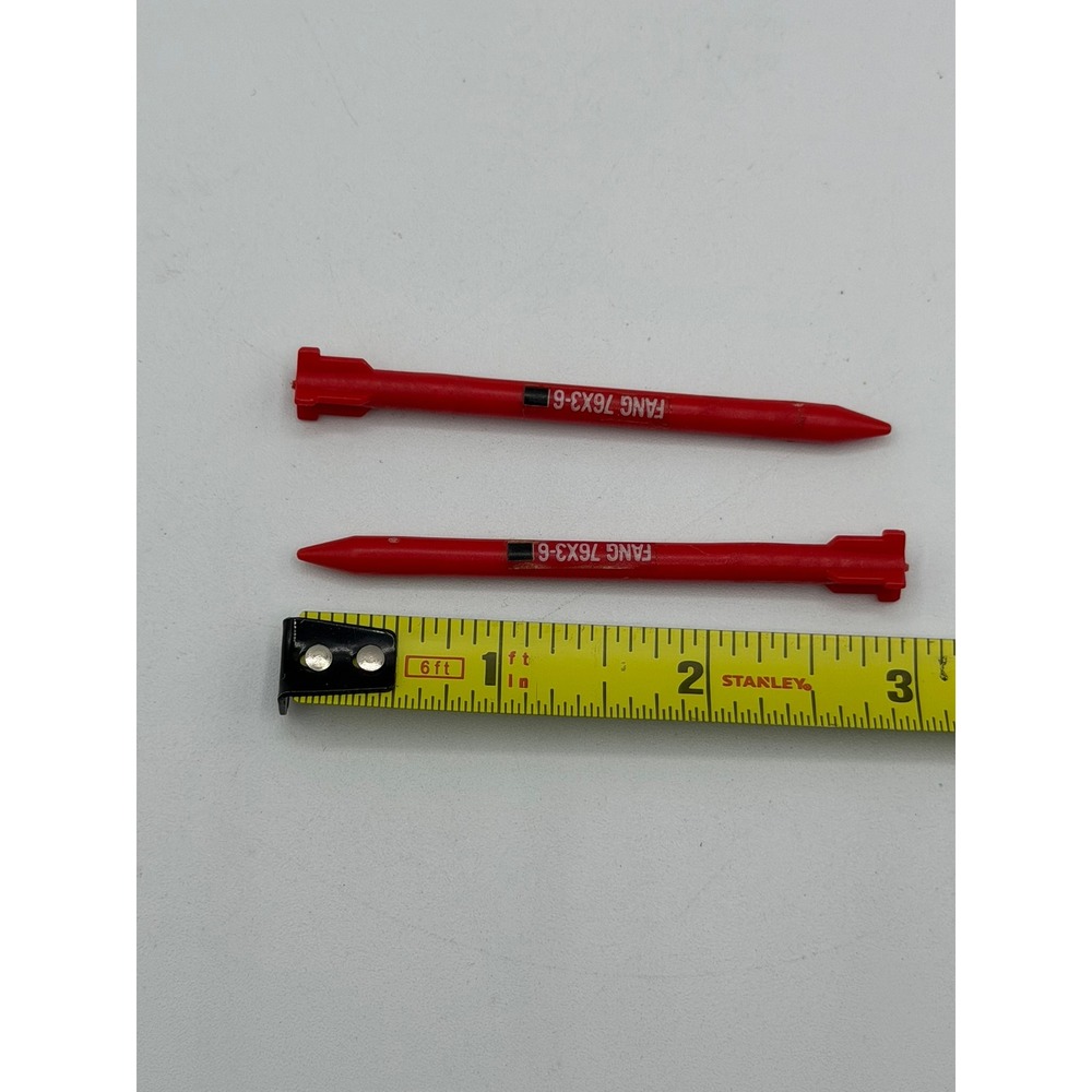 Vintage 1983 GI Joe Cobra FANG Helicopter MISSILE LOT x2 Original Parts ARAH - Picture 3 of 5